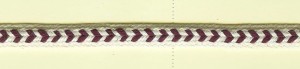 Matsa 1721/4 Тесьма декоративная плетенка "уголок бордовый", ширина 7 мм