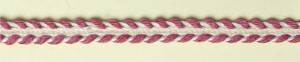 Matsa 1727/3 Тесьма декоративная "плетенка", ширина 8 мм, цвет темно-розовый