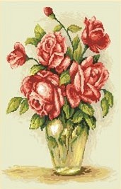 Jing Cai Ge 7439 Ваза красных роз