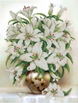 Каролинка КБЦН(Ч) 3064 Белые лилии