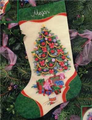 Dimensions 08081 Ribbon Tree Stocking (made in USA)