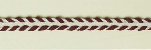 Matsa 1727/4 Тесьма декоративная "плетенка", ширина 8 мм, цвет бордовый