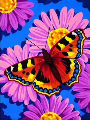 Dimensions 91341 Цветы и бабочки