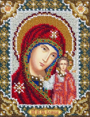 Паутинка Б-737 Богородица Казанская (венчальная пара)